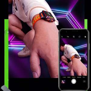 Montre connectée tendance 2024, grand écran de 1,57 pouce, surveillance du sommeil, bracelet de fitness, montre connectée S666 - Product Image 2