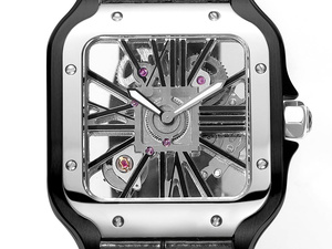 Montre mécanique automatique élégante et tendance avec bracelet en cuir de crocodile noir mat et boîtier en acier inoxydable - Product Image 4