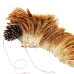 Ribete de Plumas de Cuello de Gallo Económicas de 4-6 Pulgadas al por Mayor para Manualidades, Anzuelos de Pesca y Accesorios de Joyería - Product Image 1