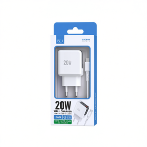 Cargador Completo C-C PD20W, Cargador de Pared GaN de 20W, Cable USB-C a USB-C Incluido - Product Image 2