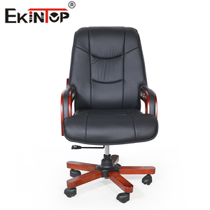 Silla de Oficina Ejecutiva Giratoria de Cuero de Lujo Sinonis, Silla Ergonómica de Respaldo Alto con Reposabrazos Acolchados para Muebles de Oficina - Product Image 3