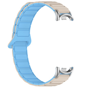 Correa de Repuesto Magnética de Silicona de Doble Color al por Mayor, Correa Deportiva Suave de 12 mm con Hebilla para MiBand 9 8 - Product Image 6