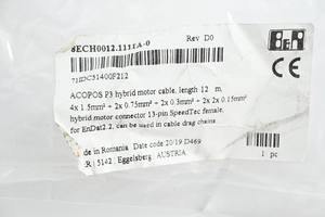 Cable para Motor Híbrido de Automatización PLC 8ECH0012111A-0 Rev D0 120m - Product Image 3