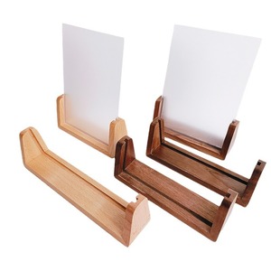 Creative beech wood U-shaped base wooden calendar <b>stand</b>, sturdy decorative solid wood calendar display <b>stand</b> ornament for home - Product Image 4