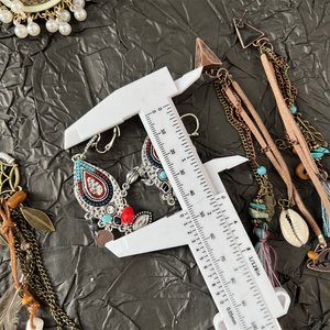 مجوهرات بالجملة نمط بوهيمي أقراط شرابة طويلة أقراط كريستال حرفية محبوكة - Product Image 5