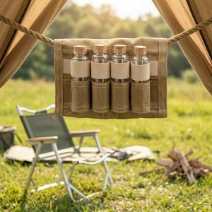 BBQ Canvas <b>Spice</b> <b>Jars</b> Kit 9 Seasoning Containers Modern Portable <b>Spice</b> Handle Storage Organizer Welcome Gifts Outdoor Camping - Product Image 2