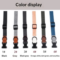 Collier pour chien en polyester aspect nylon, style dessin animé, universel quatre saisons, adapté aux petits modèles, vente en gros, OEM