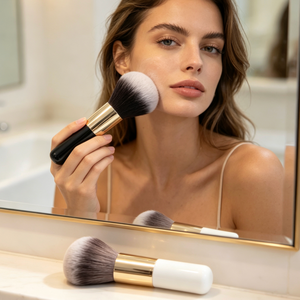 Large Fluffy Powder Brush, Soft Bristle Blush & Bronzer Brush, Professional Face Makeup Tool for Loose Powder, Blush and Contour - Product Image 4