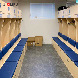 Tùy Chỉnh Ván Ép Không Thấm Nước Sân Vận Động Bóng Đá Phòng Thay Quần Áo Locker Lưu Trữ Với Đội Logo Xây Dựng Thương Hiệu Cho Phòng Tập Thể Dục Câu Lạc Bộ - Product Image 1