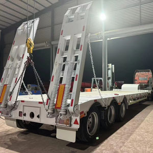 Nouvelle semi-remorque surbaissée à 4 essieux, remorque à plateforme, semi-remorque surbaissée - Product Image 5