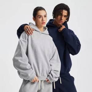 Sweat-shirt à capuche unisexe en molleton lourd Essential 430GSM Sweat-shirt uni surdimensionné de haute qualité pour hommes - Product Image 6