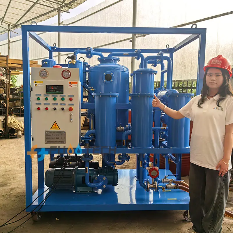 Máquina de purificación de aceite de turbina, planta de deshidratación y purificación de aceite de turbina