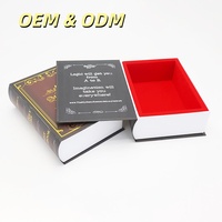 Scatole di Lusso Magnetiche Personalizzate a Forma di Libro Antico per Confezioni Regalo di Capelli