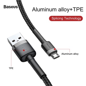 <span class=keywords><strong>Cable</strong></span> de Datos <span class=keywords><strong>USB</strong></span> de Doble Cara con Conector Ciego <span class=keywords><strong>Baseus</strong></span> para <span class=keywords><strong>Micro</strong></span>, 2.4A, 0.5M - Product Image 6