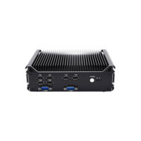 Computadora de Escritorio Compacta de Aluminio sin Ventilador, PC Industrial con 6COM RS232/RS485, 8USB, DDR5, M.2 NVMe, WiFi 6, 4G/5G, Mini PC con Windows 11