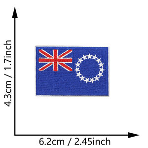 Banderas Nacionales de Oceanía Bordadas al por Mayor de Fábrica, Parches Termoadhesivos de Banderas Nacionales - Product Image 5