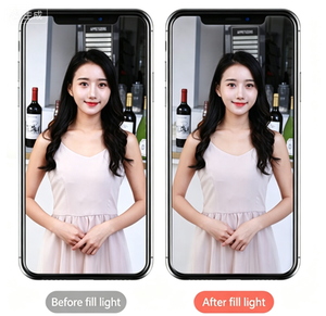 21 Inch LED Selfie Ring Light, 72W High Brightness Ringlight with 3 Phone Holders, Adjustable Color Temperature, for Live Stream - Product Image 5