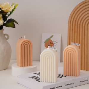 Velas Aromáticas de Cera de Soja con Forma de Arco Geométrico, Estilo Artístico, Decoración para el Hogar, Velas Perfumadas Personalizadas al por Mayor - Product Image 1