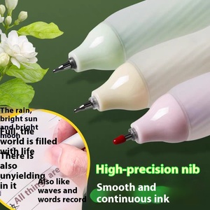 Deli Geparfumeerde Zwarte Inktgelpen Met 0.5Mm Intrekbare Tip Glad Hoge Esthetische Waarde Voor Huiswerkexamens Van Studenten Eenvoudig Ontwerp - Product Image 3