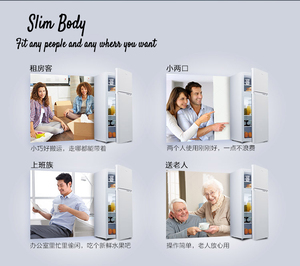 Tủ Lạnh Hai Cửa Giá Cả Phải Chăng Siêu Hiệu Quả Với Tủ Đông Trên Cùng Chạy Bằng Năng Lượng Mặt Trời 142 Lít Dc 12V Tủ Lạnh - Product Image 6