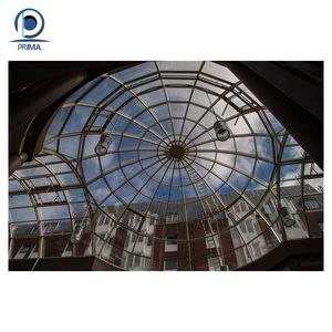 <span class=keywords><strong>Tettoia</strong></span> di <span class=keywords><strong>vetro</strong></span> Semi-sferica di lusso con <span class=keywords><strong>vetro</strong></span> laminato a basso contenuto di <span class=keywords><strong>ferro</strong></span> per il lucernario del cortile - Product Image 2