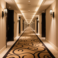 Moderner Hotel- und Wohndekorations-Teppich Chinesischer Alfombra Tapis Wand-zu-Wand Axminster Teppich Großhandel Wolle/Nylon 4m