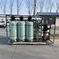Machine de dessalement d'eau salée à haute capacité 5000 LPH avec pompe PLC, osmose inverse et cuve sous pression en acier inoxydable 304 pour eau potable et irrigation