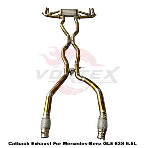 Vortex Worldwide-Workshop Chosen Gold-Ti Piping Kit For Mercedes-Benz GLE 63S 5.5L 2023-2026 Assembly - Product Image 3