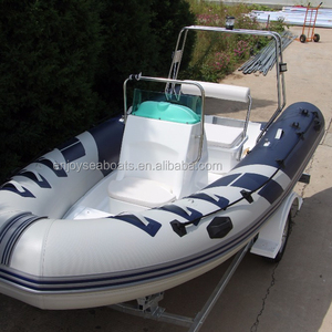 Bateau rigide ENJOYSEA/OEM modèle 420, coque en PVC de 0,9 mm, longueur supérieure à 4 m, 4 rameurs, prêt pour la pêche à la dérive - Product Image 4