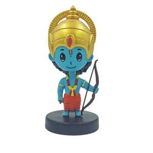 Shree Ram Bobblehead Dashboard Idol Resin Spiritual Car Dashboard Decoration Hindu Decorative <b>Statue</b> for Home Office Decor - Product Image 1