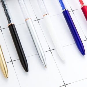 Pulpen Bentuk Hati Kristal Berlian 1.0mm, Alat Tulis Kantor Logo Kustom, Hadiah - Product Image 4