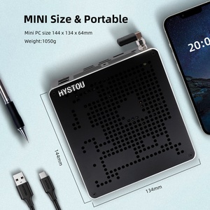 Hystou Dual DDR4 mini chơi game Máy tính để bàn PC Intel I9 9880H Dual Lan với chúng tôi cắm cho game thủ - Product Image 4