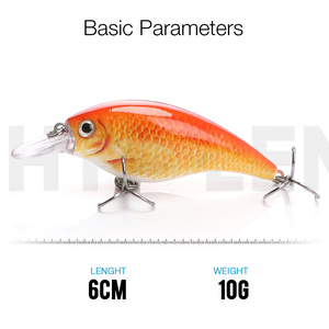 Hot bán chất béo cứng nhựa lure Crankbait Mồi 6cm 10g Nhật Bản câu cá giải quyết - Product Image 2