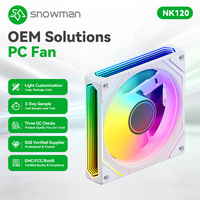 Ventilador para Caja de PC NK120 de 6 Pines, 120 mm, RGB Blanco, Silencioso (20dBA), 1200 RPM, 12V CC, para Computadoras de Juego, Proveedor OEM al por Mayor