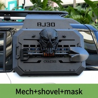 Masque de protection arrière tactique tout-terrain avec support de pioche pour BAIC BJ30 2024+ SUV – Accessoires de décoration extérieure modifiés