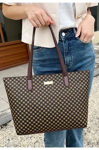 Bolso de hombro con estampado de letras retro a la moda simple al por mayor para mujer, bolso de viaje de negocios para mujer, bolso de mano de gran capacidad - Product Image 3