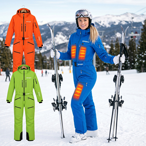 Combinaison de ski chauffante pliable pour femme, directement de l'usine, <span class=keywords><strong>veste</strong></span> de snowboard à chauffage uniforme personnalisé, fonctionnement silencieux, vêtements de ski et de neige pour l'Arctique - Product Image 1