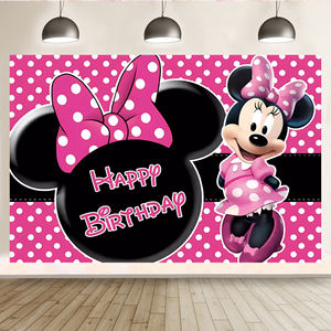 <span class=keywords><strong>Minnie</strong></span> & Mickey Mouses Bannière Toile <span class=keywords><strong>de</strong></span> Fond Enfants Fête Joyeux Anniversaire Décorations Mickey Bannière Toile <span class=keywords><strong>de</strong></span> Fond - Product Image 5