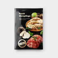 Sacs d'emballage à trois soudures latérales en gros, qualité alimentaire, logo personnalisé imprimé, pochette plate, emballage flexible, OEM