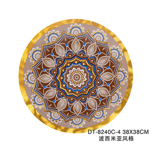أحدث مفارش طعام بوهيمية فاخرة من البولي فينيل كلوريد بلون ذهبي - Product Image 6