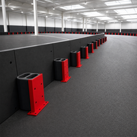 Barreras de Seguridad de Goma Flexibles y Personalizadas para Circuitos de Carreras, Base de Soporte para Placas de Seguridad
