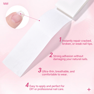 KADS Self-Adhesive Silk&Fiberglass Nail <b>Wraps</b> <b>White</b> Professional Repairing Nail Fiber DIY Manicure Tool Nail Form Extension Tool - Product Image 6