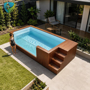 <span class=keywords><strong>Piscine</strong></span> hors sol en fibre de <span class=keywords><strong>verre</strong></span> de luxe de 20 pieds ou 40 pieds, en conteneur d'expédition, pour hôtel, complexe hôtelier ou jardin. - Product Image 1