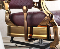 BEIMENG Nouveau Fauteuil de Barbier Hydraulique en Cuir Noir Robuste, Mobilier de Salon de Beauté, Vente en Gros, Chaise Commerciale à Succès