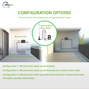 Bộ biến tần vi mô đầu ra AC 2000W, một pha, chống nước IP67, kết nối lưới điện, có đồng hồ đo dòng chảy ngược - Product Image 4