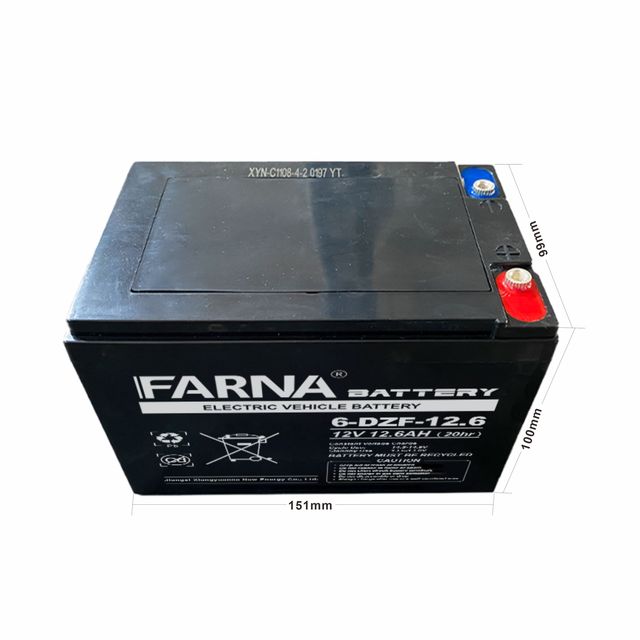 Most Popular Type 6-DZF-12.6 Long Lasting 12V 12.6ah Lead Acid Battery for Scooter Wheelchair Free Electric Bicycles