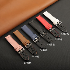 Correa de silicona híbrida para reloj Samsung <span class=keywords><strong>Galaxy</strong></span> <span class=keywords><strong>Watch</strong></span> 4 <span class=keywords><strong>5</strong></span> <span class=keywords><strong>Pro</strong></span> /<span class=keywords><strong>Active</strong></span> 2 /Huawei GT 2, 20MM, 22MM - Product Image 6