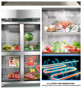 Réfrigérateurs et surgélateurs commerciaux pour le surgélateur droit d'acier inoxydable de magasin - Product Image 4