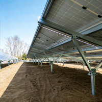Système de montage pour centrale solaire à grande échelle, rail de panneau solaire, support au sol en aluminium, structure de montage au sol photovoltaïque
