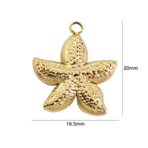 Summly Đại Dương Yếu Tố Không Làm xỉn Mặt Dây Chuyền 14K Mạ Vàng Mặt Dây Phụ Kiện Thép Không Gỉ Đồ Trang Sức Thời Trang - Product Image 6